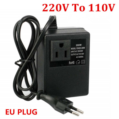 Transformateur d'alimentation électrique, convertisseur de tension abaisseur 220V 240V à 110V 120V 300W ► Photo 1/6