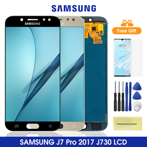 5.5 ''J730 Lcd pour Samsung Galaxy J7 Pro 2017 écran tactile numériseur assemblée pour Samsung J730 J730FM/DS J730F/DS J730GM ► Photo 1/6