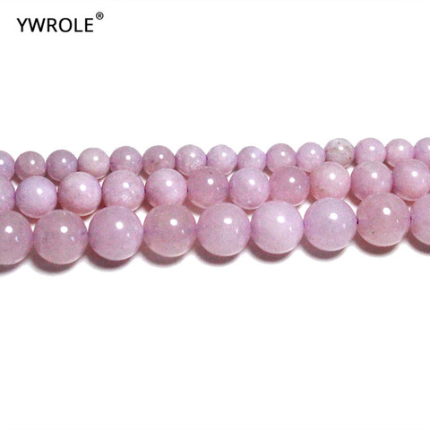 AAA – perles Kunzites rondes en pierre violette naturelle, pour la fabrication de bijoux, Bracelet et collier, brin de 6 /8 / 10 /12mm ► Photo 1/6