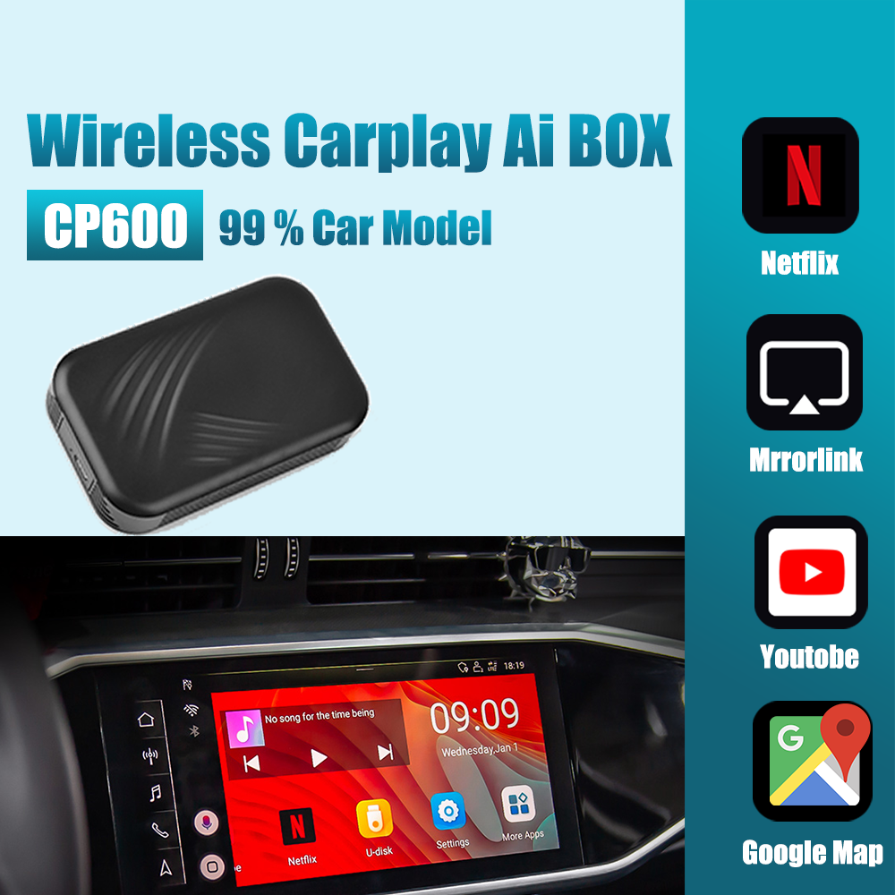 AI Box Pour Carplay/Android Auto Câblé À Sans Fil Carplay