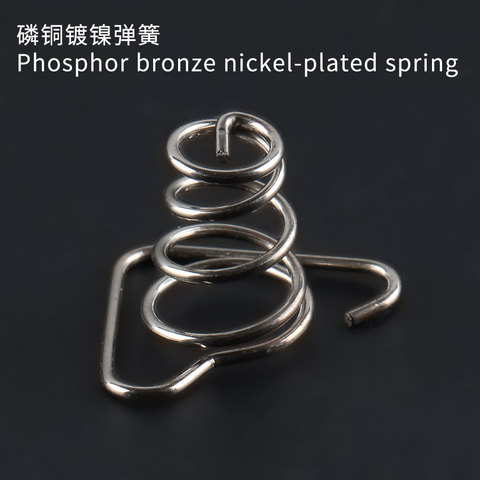 Ressort nickelé bronze phosphoreux avec boucle triangulaire sur le fond, adapté pour M21C-U,M3,M3-C ► Photo 1/4