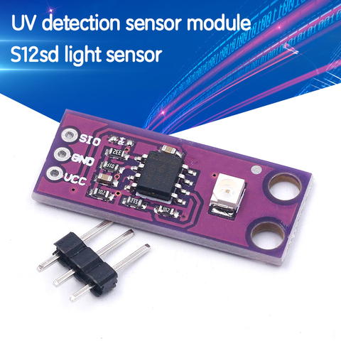 GUVA-S12SD UV Module De Détection de S12SD Capteur De Lumière Kit De Bricolage Carte Électronique Module 240nm-370nm pour Arduino ► Photo 1/6