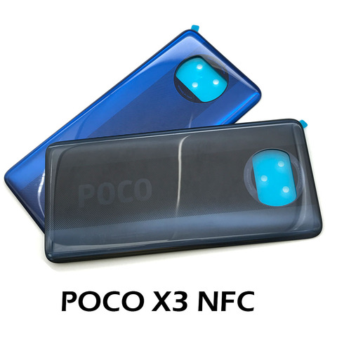 Étui de protection arrière de batterie en verre de remplacement d'origine pour Xiaomi POCO X3 NFC Version mondiale ► Photo 1/3