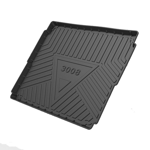 Revêtement de coffre imperméable de tapis de plancher de botte arrière de voiture pour Peugeot 3008 année de 2013-2022 ► Photo 1/3