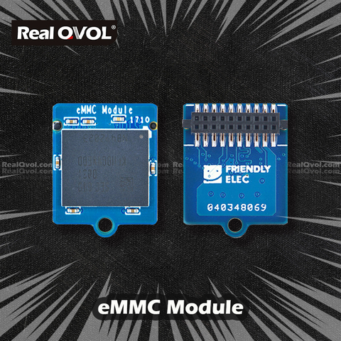 RealQvol – Module EMMC friend yelec, 8 go/16 go/32 go/64 go, Support de haute qualité Nanopi K1/K2/M4/NEO4 avec adaptateur MicroSD tournant EMMC ► Photo 1/6