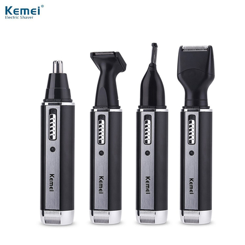 4 en un Rechargeable nez tondeuse pour hommes trimer oreille visage sourcil nez épilation rasoir de sourcils pour nez sans fil ► Photo 1/6