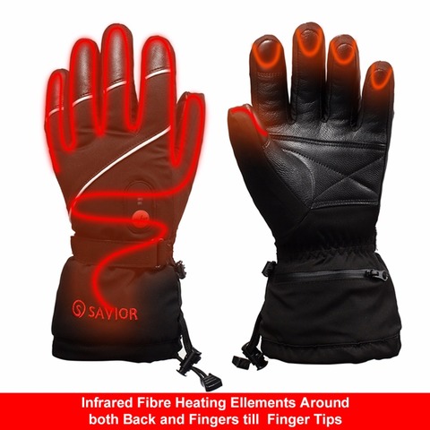 SAVIOR – gants chauffants électriques, Ski de plein air, Golf, équitation, Sport, batterie au Lithium ► Photo 1/6