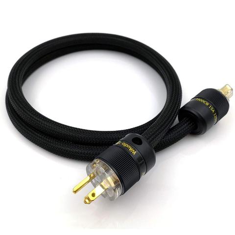 WAudio 10AWG Hifi câble d'alimentation Audio cordon d'alimentation Audiophile avec prise américaine ► Photo 1/5