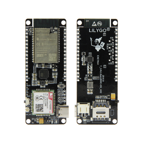 LILYGO®TTGO t-call & SIM800C-DS V02 ESP32 WIFI Bluetooth Nano fente pour carte SIM800C Module carte de développement matériel ► Photo 1/6