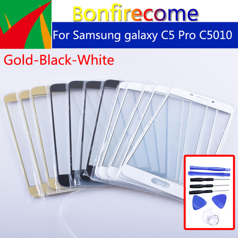 Écran tactile 5.2 pouces pour Galaxy C5 Pro C5010 SM-C5010, panneau avant en verre, lentille extérieure sans LCD ► Photo 1/6