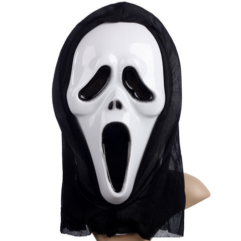 Nouveauté jouets effrayants Halloween fantôme masque d'horreur hurlant masque de Grimace pour adulte effrayant Cosplay accessoire carnaval Masker fête ► Photo 1/6