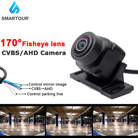 Caméra de recul CCD universelle pour voiture, HD AHD 1280x1080P, 170 degrés, lentille Fisheye Starlight, Vision nocturne ► Photo 1/6