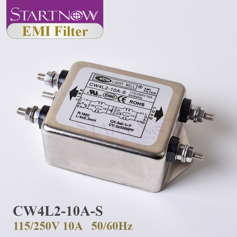 Startnow puissance EMI filtre CW4L2-10A-S EMI filtre monophasé 10A 115V 250V CW4L2 50/60HZ livraison gratuite ► Photo 1/6