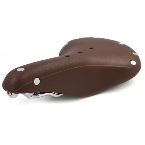 Selle de cyclisme rétro G178, rembourrage de vélo en cuir de polyuréthane, Vintage, marron, siège, Vintage ► Photo 1/5