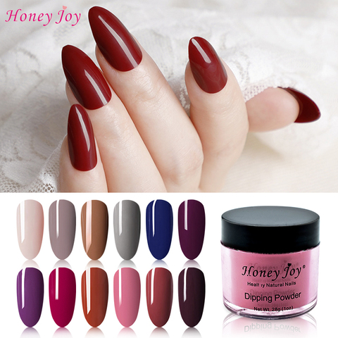 Poudre d'immersion très Fine ongles 28g plongeant la poudre gris violet foncé brun rouge aucune lampe Cure Gel vernis à ongles Salon effet naturel sec ► Photo 1/6