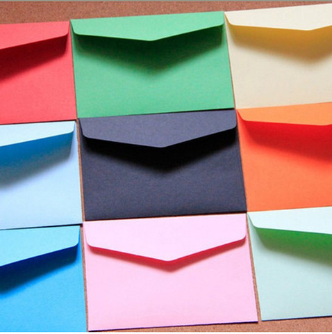 10 pc/lot bonbons couleur mini enveloppes bricolage multifonction artisanat papier enveloppe pour lettre papier cartes postales matériel scolaire ► Photo 1/6