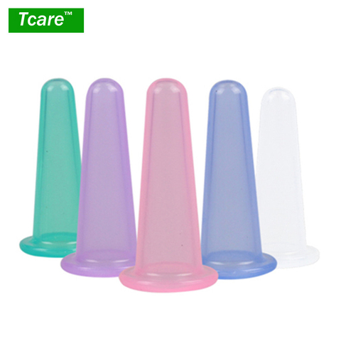 Tcare – petites ventouses Anti-Cellulite en Silicone, 3.7x8cm, sous vide, pour Massage, soins de santé du visage et du dos, 1 pièces ► Photo 1/6