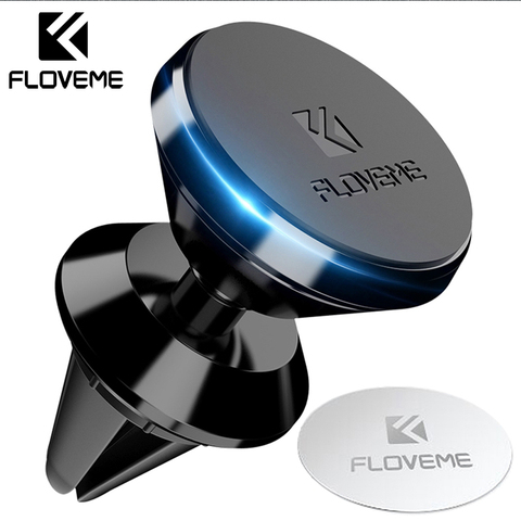 FLOVEME universel magnétique voiture GPS support pour téléphone 360 Rotation aimant prise d'aération voiture-style support de montage pour iPhone Samsung ► Photo 1/6