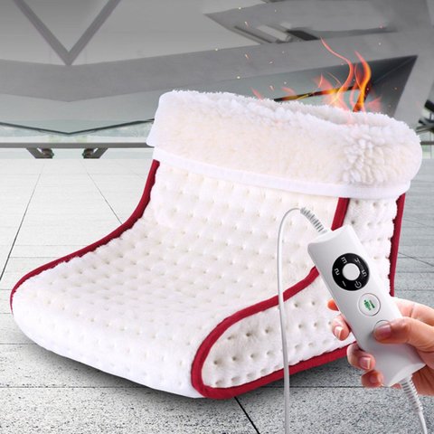 Type de prise chauffante électrique chauffe-pied chaud lavable chauffe réglages de contrôle coussin chauffant chauffe-pied thermique Massage cadeau ► Photo 1/6