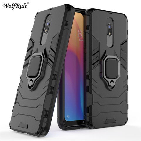 Pour Redmi 8A housse de protection en polyuréthane pour Xiaomi Redmi 8A 8 étui porte-anneau support armure magnétique Fundas pour Redmi 8A Coque ► Photo 1/6