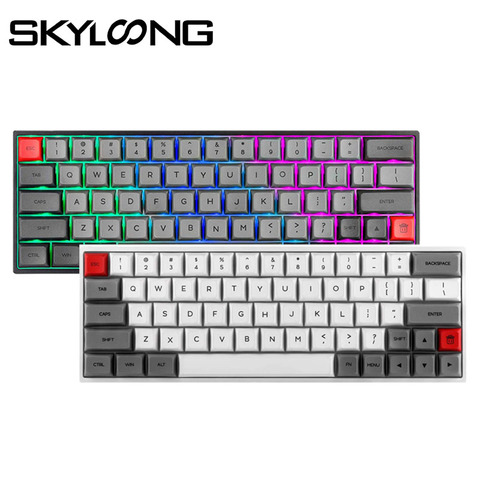 SKYLOONG-clavier mécanique Bluetooth sans fil SK64, avec rétroéclairage RGB, avec capuchon ABS pour clavier Gaming, compatible Win/Mac GK64 ► Photo 1/6