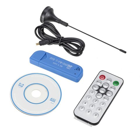 Sdr + Dab + Fm Tv Dvb-T Stick Rtl2832U + R820T2 Tv carte récepteur Usb 2.0 numérique Tv Tuner Usb Fm + Dab + Dvb-T + Sdr Dongle Stick ► Photo 1/6