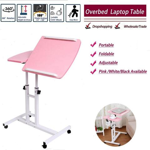 Table d'ordinateur pliable 64*40CM ordinateur Portable réglable bureau rotation Table de lit d'ordinateur Portable peut être levé bureau debout ► Photo 1/6