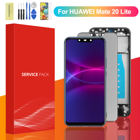 Original 6.3 ''affichage pour Huawei Mate 20 lite LCD écran tactile numériseur assemblée pour Mate 20 lite SNE AL00 LX1 LX2 LX3 ► Photo 1/6