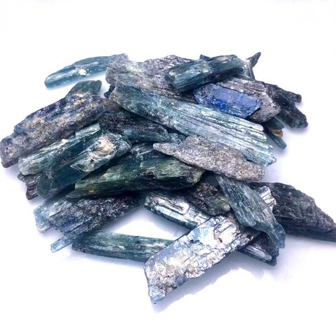 Pierre précieuse en Kyanite naturelle 2-6CM, spécimen minéral, matériel de guérison, bijoux artisanaux de décoration ► Photo 1/5