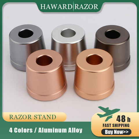 HAWARD – support de rasoir de sécurité, Base en alliage d'aluminium, régulier, 5 couleurs (rasoir non inclus) ► Photo 1/6