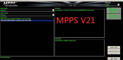 Logiciel de réglage de puce, lien de téléchargement, MPPS V21/V18.12.3.8 principal + Tricore + Multiboot avec câble Tricore de dérivation, MPPS V18 ECU ► Photo 1/3