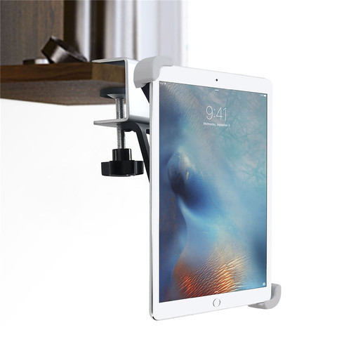 Support de tablette de cuisine, pince métallique de bureau à Rotation de 360 degrés pour iPad, Samsung, Xiaomi, Huawei, Lenovo, support de téléphone ► Photo 1/6