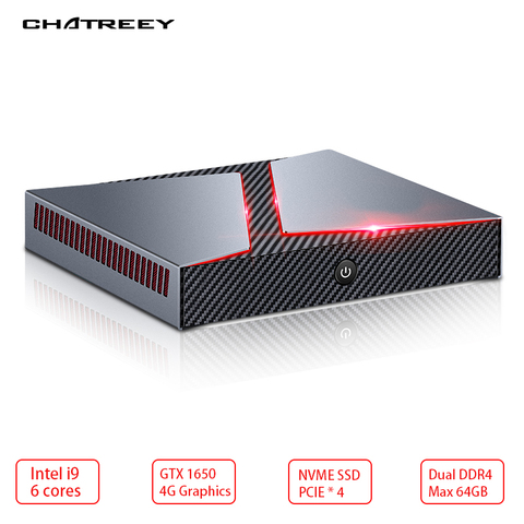 Chatreey – mini pc G1, windows 10, intel core i5/i7/i9, ordinateur de bureau Gaming, HTPC, avec carte graphique Nvidia GTX1650 4G VARM ► Photo 1/6