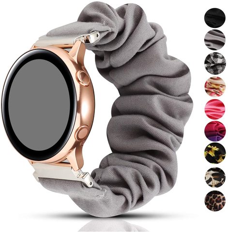 Bracelet élastique de 20mm 22mm, pour Samsung Galaxy Watch active 2 46mm 42mm huawei Watch GT 2 gear s3 frontier Amazfit Bip ► Photo 1/6