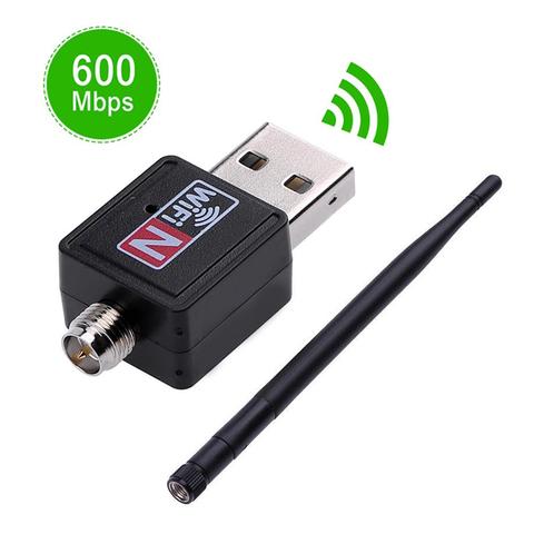 Routeur Wifi sans fil 600 N, usb 2.0, adaptateur PC, carte LAN pour réseau, Dongle Ethernet, 802.11 Mbps ► Photo 1/6