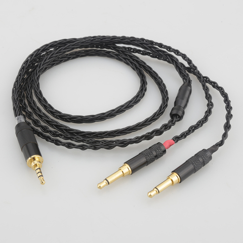 Audiocrast 8 noyaux 2.5/3.5 MM/4.4mm câble de mise à niveau équilibré pour casque Denon AH-D7200 AH-D5200 d9200 ► Photo 1/6