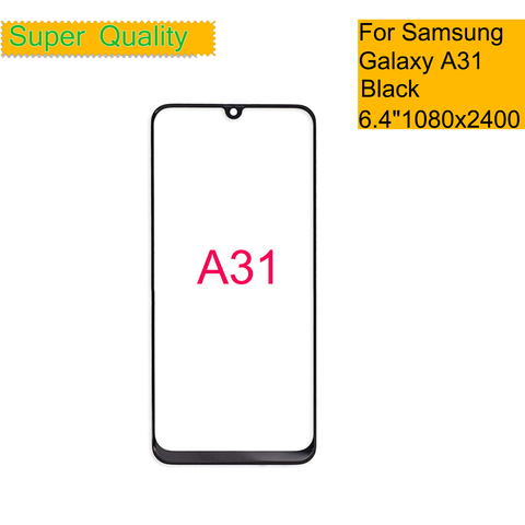 10 pièces/lot pour Samsung Galaxy A31 écran tactile panneau de verre avant LCD lentille d'affichage externe A31 A315 SM-A315F/DSN verre avant ► Photo 1/2