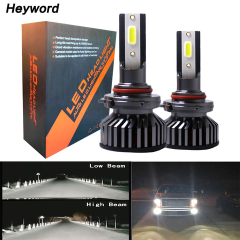 Phare de voiture LED H8 H9 H11, ampoules de voiture H4 110W 12000LM, 9006 9005 H7 6500K, style DOB ► Photo 1/6