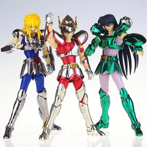 Grande figurine Saint Seiya Pegasus v1, Cygnus, Shiryu,casque de sécurité en métal, figurines avec armure, ► Photo 1/6