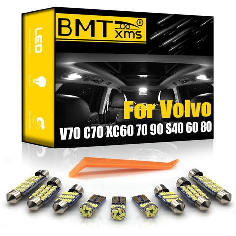 BMTxms – lampe de voiture dôme LED Canbus, éclairage intérieur de coffre pour Volvo V70 V50 V60 XC60 70 90 C30 C70 S40 S60 S70 S80 S90 ► Photo 1/6