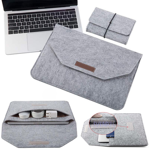 Sacoche à manche pour ordinateur portable, étui pour Apple Macbook Air Pro 2022 et HuaWei Honor MagicBook MateBook de 13 14 15.4 15.6 16 pouces, 13.3 ► Photo 1/6