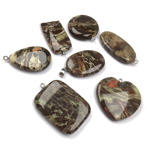 Pendentif en pierre naturelle agate, forme irrégulière, breloques exquises pour la fabrication de bijoux, accessoires de colliers, taille 20-35mm ► Photo 1/4