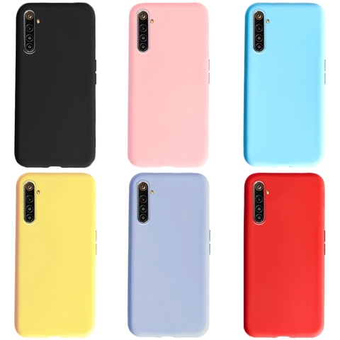 Pour OPPO Realme 6 Pro étui liquide Silicone mat pare-chocs téléphone coque arrière pour OPPO Realme 6 Pro étui Realme6 Realme 6 Pro 6i couverture ► Photo 1/6