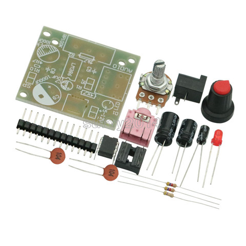 Kit de bricolage LM386 Super Mini amplificateur Audio kit de bricolage Suite Trousse LM386 amplificateur Module carte 3.5mm 3-12V ► Photo 1/4