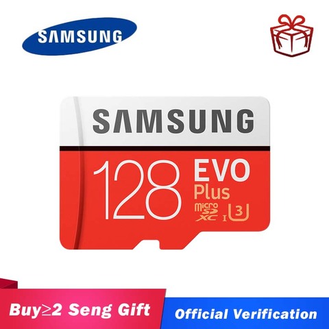 SAMSUNG micro sd 128 go EVO Plus carte mémoire 512G carte microsd 32G 64G Class10 U3 cartao de mémoire 256 go tf carte flash pour gopro ► Photo 1/6