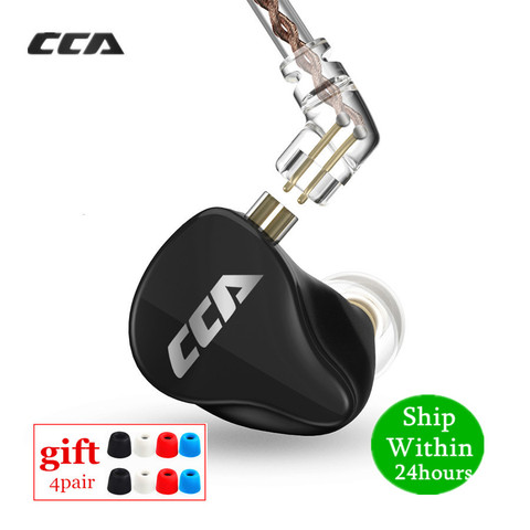 CCA CA16 7BA + 1DD pilotes hybrides dans l'oreille écouteurs HIFI surveillance casque avec câble 2PIN C12 C16 A10 ZSX AS16 ZS10 PRO VX V90 ► Photo 1/6