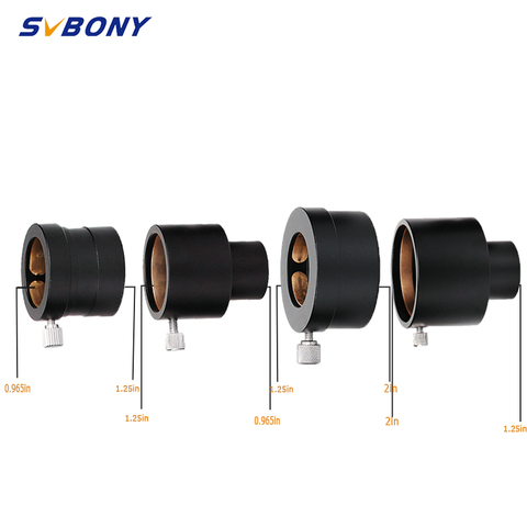 Svtony-adaptateur oculaire de télescope W2811Z, adaptateur oculaire de 1.25 pouces à 0.965 