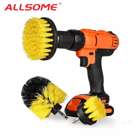 ALLSOME-brosse de nettoyage électrique sans fil, brosse de nettoyage, pour les Surfaces de la salle de bain, baignoire et douche ► Photo 1/6