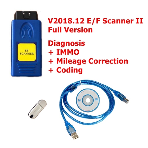 Meilleure qualité V2022.12 E/F Scanner II Version complète pour BMW EF diagnostic + IMMO + Correction du kilométrage + codage ► Photo 1/2