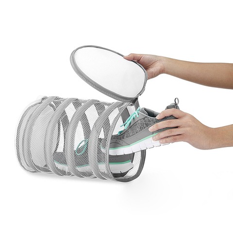 1pc fermeture chaussure lavage sac lavage filet Polyester séchage linge protecteur Durable ► Photo 1/6